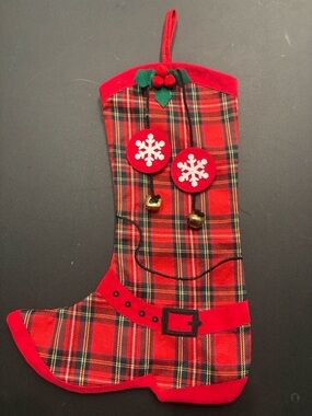 4x Festive Christmas Stocking Boots